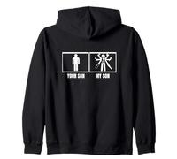 Fixologist: Tu Hijo, mi Hijo, papá, mamá, Divertido manitas Sudadera con Capucha