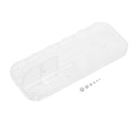 FIXOSHEE 1 caja Compartimentos Perlas Blancas Semicirculares para Uñas Flatback Charms para Arte de Manicura DIY Decoración de Perlas Artificiales para Estilo Sofisticado y Fijación Segura