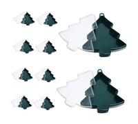 FIXOSHEE 10 Cajas De Dulces Navideños Contenedor De Golosinas Navideñas Tarro De Galletas De Plástico Soporte Para Dulces Cajas De De