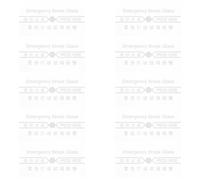 FIXOSHEE 10 Piezas Cubierta de Vidrio de Repuesto para Alarma contra Incendios, 10 Piezas, Resistente a Altas Temperaturas, Transparente, para Interruptor Manual, Uso en Sistemas de