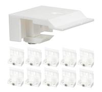 FIXOSHEE 10 Piezas Soportes para Cortinas de Clips Ajustables y Resistentes para Cortinas y Estores Accesorios Duraderos para Sala Dormitorio y Cocina