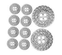 Fixoshee 10 Uds Botones De Pedrería Para Ropa Mujer Elegantes De Diamante De ImitacióN Para Abrigos Trajes Y Chaquetas Botones Decorativos Para Costura Y Manualidades