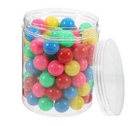 FIXOSHEE 100 Canicas Huecas De Plástico De Colores, 20 Mm, Para Juego Educativo De Matemáticas y Problemas De Probabilidad, Bolas Para Circuito De Canicas y Piscina De Bolas Infantiles