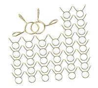 FIXOSHEE 100 piezas Abrazaderas de Manguera de Resorte Clips para Tubos Agua Combustible Duraderos y Resistentes