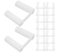 FIXOSHEE 100 piezas Protector Enchufes para Cubiertas de Seguridad Antideslizantes de Plástico Resistente Tapones Protectores Enchufe Hogar Instalación sin Herramientas Seguro y Duradero