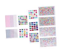 FIXOSHEE 11 hojas Pegatinas Autoadhesivas de Diamantes de Acrílico para Stickers para Manualidades y Decoración DIY y Infantiles