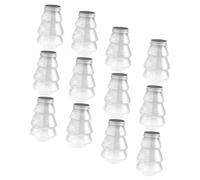 FIXOSHEE 12 Piezas Cajas de Dulces Navideñas Transparentes Forma de Árbol Contenedores Bebidas y y Decoración de Fiestas