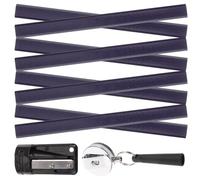 FIXOSHEE 14 Piezas Lápices Carpintero y Sacapuntas Portalápices Retráctil, Herramienta de Marcado Profesional para Construcción y Carpintería, Diseño Práctico y Resistente Color Aleatorio