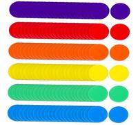 FIXOSHEE 180 Piezas Fichas de Bingo Acrílicas Coloridas para Aprendizaje Matemático Discos de Resistentes y Seguros para Actividades Educativas y Fiestas