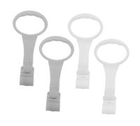FIXOSHEE 2 Anillas para Cuna Portátiles Gris y Blanco con Bordes Redondeados para Entrenamiento de Niña y Ejercicio de Duraderas y Prácticas para Caminar