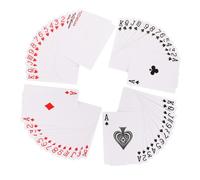 FIXOSHEE 2 Juegos Cartas de Póquer Papel Blancas para Sublimación Naipes DIY con Superficie Lisa Compatibles con Transferencia Térmica para Ocio y Entretenimiento Personalizado