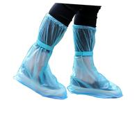 FIXOSHEE 2 Pares Cubrecalzado de Tubo Antideslizante Azul XL para Protección de Zapatos al Aire Práctico y Resistente Paquete