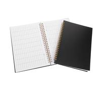 FIXOSHEE 2 Piezas Accounting Ledger Book With PP Cover Vertical And Horizontal Grid Layout Blank Grid Paper Notebook For Business And Home Record Keeping