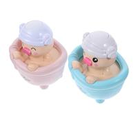 FIXOSHEE 2 Piezas Juguetes de Baño para Juguetes para Bañera y Piscina para Bebés y Adecuado para Manos Pequeñas Diversión para Hora del Baño Color Aleatorio Color Aleatorio