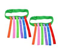 FIXOSHEE 2 Piezas Juguetes Educativos Aire para Tiras de con Colas Coloridas Propiedades Sensoriales para Jardín y Desarrollo Social