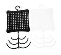 FIXOSHEE 2 piezas Organizador de Joyería de Pared Soporte para Colgar Pendientes y Collares Clasificador de Accesorios Decorativo para Mujer
