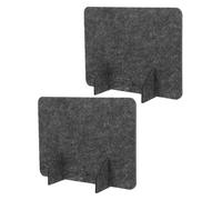 FIXOSHEE 2 Piezas Panel Divisor de Escritorio Freestanding de Fieltro Acústico para Privacidad Mesa de Comedor y Oficina Instalación sin Taladro de Color Gris Oscuro
