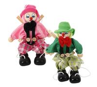 FIXOSHEE 2 Piezas Títeres de Cuerda Pirata de Madera Juguetes Interactivos para Marionetas Divertidas para Fiestas y Decoración Fomenta Creatividad y Destreza Manual