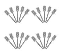 FIXOSHEE 20 piezas Mandril para Brocas de Uñas Soporte para Bandas de Lijado Manicura Profesional Accesorio para Spa y Uso Casa