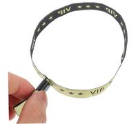 FIXOSHEE 20 piezas Pulseras Vip Impermeables Doradas para Eventos Bandas de Tela para Conciertos Fiestas y Reuniones Paquete de Unidades