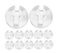 FIXOSHEE 20 Piezas Tope Transparente Ajustable y Conector Desmontable para Cadenas de Persianas Verticales Enrollables y Romanas Accesorios Estables para Ventanas Casa y Oficina