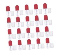 FIXOSHEE 20 piezas Unidades Tubos Vacíos Brillo Labios Mini Envases Plástico Mate para DIY Maquillaje Viaje Portátil