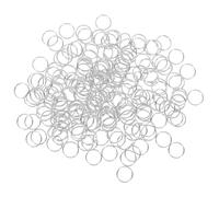 FIXOSHEE 200 Piezas Anillos de Metálicos Aros Redondos Prácticos para Diy Organizador de Llaves y Accesorios Plata