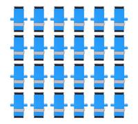 FIXOSHEE 24 Piezas Adaptador de Fibra Óptica con Brida Acoplador Símplex Conector Rápido para Redes Ftth Baja Pérdida de Inserción y Alta Estabilidad Térmica