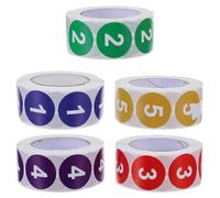 FIXOSHEE 2500 Etiquetas Digitales Autoadhesivas Etiquetas Numéricas Consecutivas Autoadhesivas Pegatinas Con Códigos Numéricos Adhesivas Con Números Pequeños Pegatinas