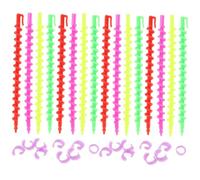 FIXOSHEE 26 piezas Varillas para Rizar Pelo Pequeñas Rizadores sin Calor para Mujeres para Peinados Permanentes Barras de Peluquería Resistentes y Cómodas