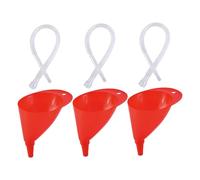 FIXOSHEE 3 juegos Embudos para Combustible con Boquilla Larga y Tubo Flexible Transparente Embudos para Gasolina Aceite y Agua para Mantenimiento de Coches y Motos