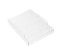 FIXOSHEE 3 Piezas Estuche para Casetes Transparente de Plástico de Caja Vacía para Almacenamiento de Cintas Soporte Resistente y Portátil para Audio Protección contra Polvo y Rayones
