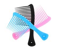 FIXOSHEE 3 piezas Peine de Dientes Anchos Grande para y Desenredado Casa Kit de Unidades para Cabello Voluminoso Cepillo Alisador Portátil para Salón y Viaje