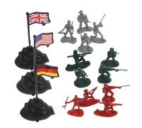 FIXOSHEE 300 Piezas Soldaditos de Plástico para Mesa Figuras de Soldados de Juguete para Proyectos DIY de Paisajes y Simulación de Batallas