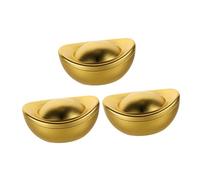 FIXOSHEE 3piezas Caja de Dulces de Boda Creativa Lingote de Hojalata Vintage Cajas de Obsequio para Té Fiestas y Recuerdos Contenedor de Almacenamiento de Metal