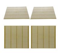 FIXOSHEE 4 Alfombrillas de Plástico Verdes para Enrollar Sushi Esterillas para Hacer Sushi Kit de Utensilios Herramienta Fácil de Limpiar y Plegable para Cocina Japonesa