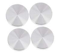 FIXOSHEE 4 Piezas Adaptador Disco Aluminio Aleación Unidades para Mesa Vidrio Soporte Muebles Fácil Instalación Uso Múltiple para Mesa Té Café y Vitrina