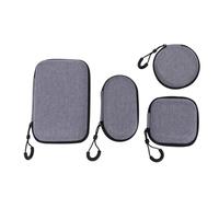 FIXOSHEE 4 Piezas Bolsa de Almacenamiento para Auriculares y Cables de Carga de EVA con Cremallera Diseño Portátil y Resistente para Viaje y Uso Diario Protección contra Golpes y Presión