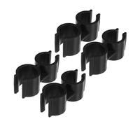 FIXOSHEE 4 Piezas Conjunto Abrazaderas Plásticas Doble Puerto Conector para Tubos Clip Enlace Estantes Supermercado y Accesorios Organización Herramientas Limpieza