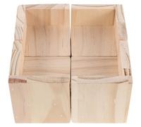 FIXOSHEE 4 Piezas Patas de Madera Maciza para Cuna de Ñiño, Elevadores de 5 CM Base Antideslizante, 4 Piezas para Cama Infantil, Soporte Estable y Reemplazo para Muebles de Vivero