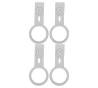 FIXOSHEE 4 Piezas Soporte para Toallas de Mano de Silicona Gris Claro sin Taladro, Colgador de Pared Adhesivo 4 Piezas, Accesorios para Fregadero de Cocina, Organizador Funcional para