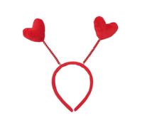 FIXOSHEE 4piezas Diadema de Corazón Tipo Resorte Aros Cabello de Niña de Accesorio Pelo de Moda para Fiesta y Celebración