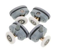 FIXOSHEE 4piezas Rodamientos Corredera Ducha Ruedas Mampara Resistentes Antidesgaste Silenciosas Para Puertas Baño Reemplazo Fácil Instalación