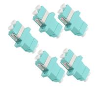 FIXOSHEE 5 Piezas Adaptador Fibra Óptica LC Dúplex Conector Fibra Simplex Estable Acoplador Flange Instalación Sencilla para Centros de Datos y Comunicaciones