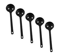 FIXOSHEE 5 piezas Cucharas para Sopa Japonesas con Mango y Textura de Caparazón de Tortuga Cucharas para Servir Especias y Fideos para Restaurante y Uso Doméstico