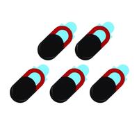 FIXOSHEE 5 Piezas Pack de Cubiertas Deslizantes para Cámara Web Pegatinas de Privacidad Fáciles de Instalar para Portátiles Teléfonos y Ordenadores Protección Profesional contra