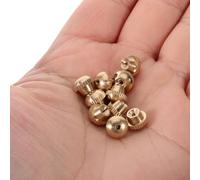 FIXOSHEE 50 Piezas Cierres Metálicos para Insignias con Pin de Seguridad Cierre de Rosca Dorado para Broches Accesorios de Metal para Manualidades y Confección de Sombreros