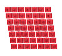 FIXOSHEE 50 piezas Unidades Marcadores para Ropa Clips de Talla para Perchas de Plástico Resistentes Etiquetas de Colores para Organización y Venta de Prendas