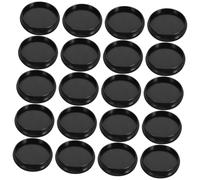 FIXOSHEE 55 Piezas Discos de Encuadernación Suelta Redondos Negros Plásticas para Anillas Planificador Expansores para Álbumes y Scrapbooking Oficina y
