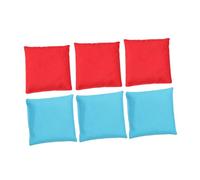 FIXOSHEE 6 Piezas Bean Bags para Lanzar Pequeños Juguetes Relleno de Coordinación Mano-Ojo para Rojos y Azules para Fiestas y Actividades al Aire
